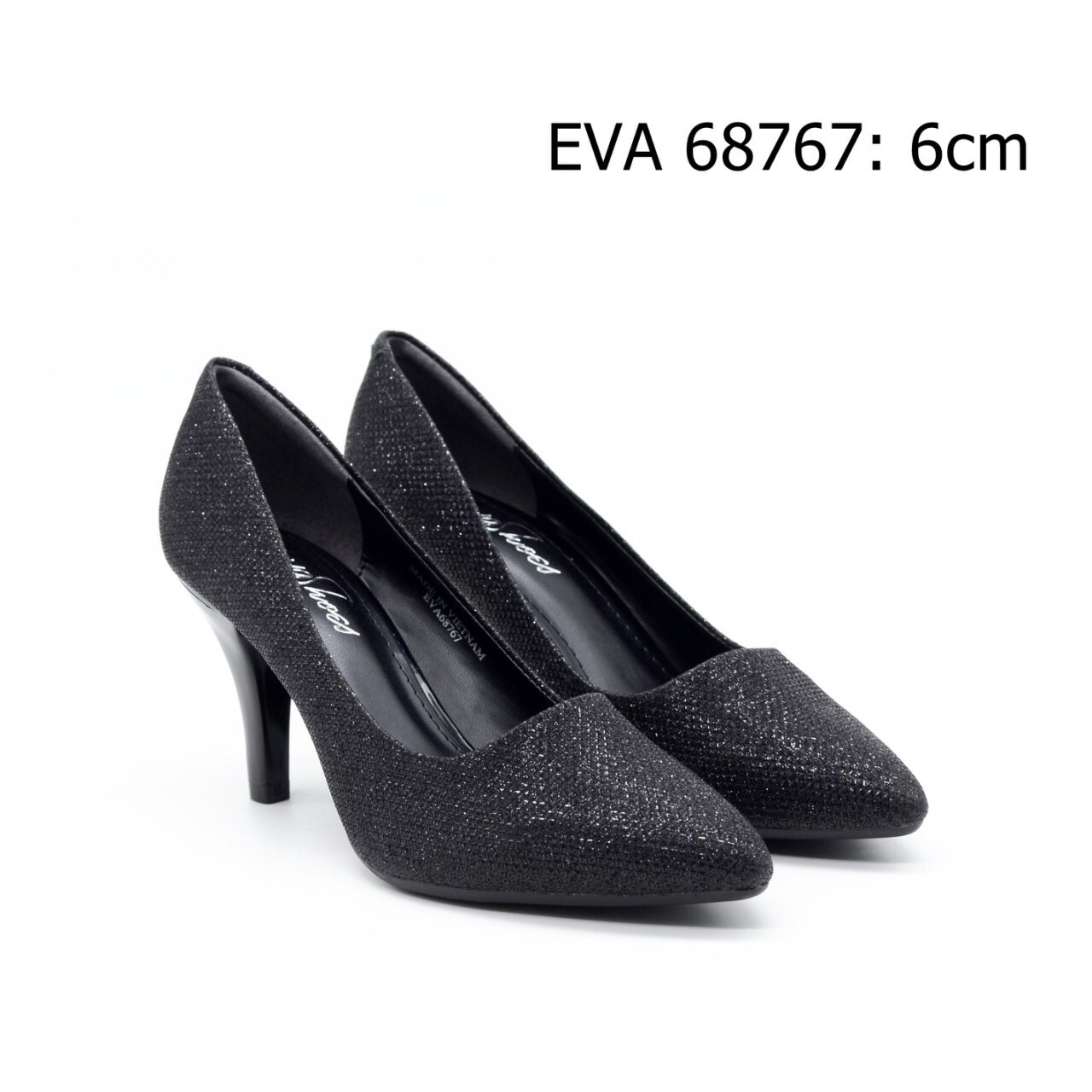 Giày bít mũi trang nhã EVA68767 thiết kế kim tuyến nổi bật, bắt mắt.